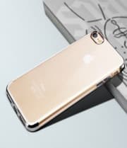 Clear Thin Metal TPU Case for iPhone 7