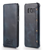 Premium Leather Flip Case for Galaxy S8 Plus