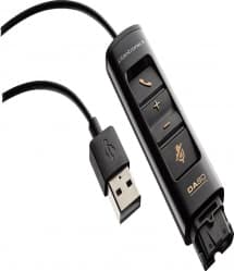 DA80 USB Adapter Compatible with Plantronics Corded Headsets to Computer