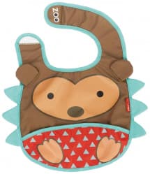 Skip Hop Zoo Tuck-Away Baby Bib Hedgehog