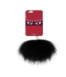 Iphoria Collection Monster au Portable Gossamer Red iPhone 6 6s Plus Case with Pom Pom