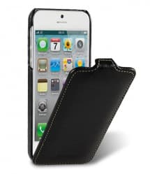 Melkco Premium Leather Case for Apple iPhone 5 - Jacka Type (Black)
