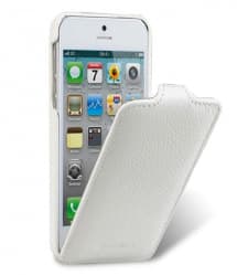 Melkco Premium Leather Case for Apple iPhone 5 - Jacka Type (White)