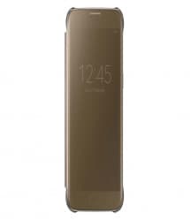Official Samsung Galaxy S7 Clear View Cover Case - Gold
