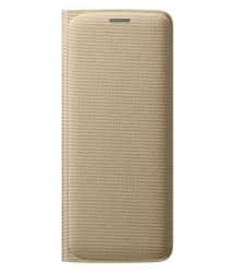 Official Samsung Galaxy S7 Flip Wallet Cover - Gold