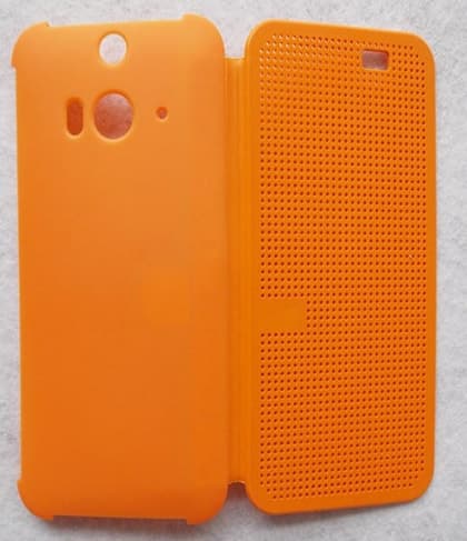 HTC Butterfly 2 Dot View Case Orange