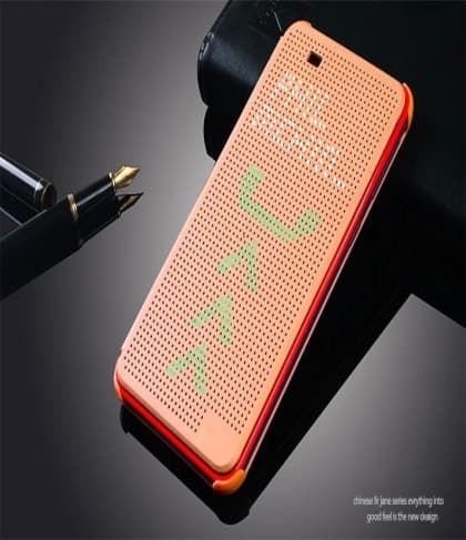 HTC Desire 620 Dot View Case Gold