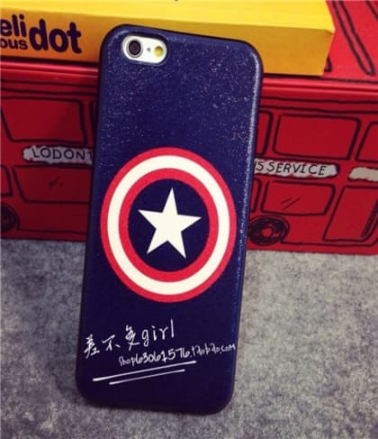 Captain America iPhone 6 Soft Leather Feel Case