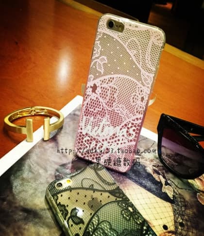 Victoria's Secret TPU Lace Case Black for iPhone 5 5s