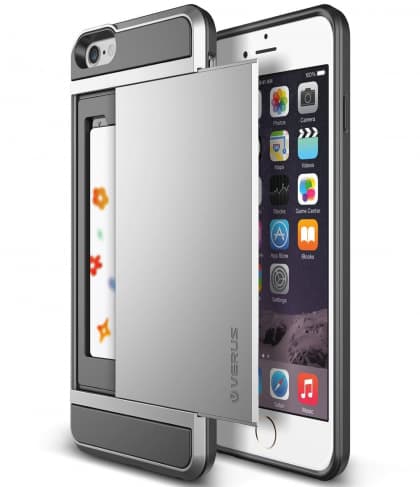 Verus iPhone 6 Plus Case Damda Slide Series Satin Silver