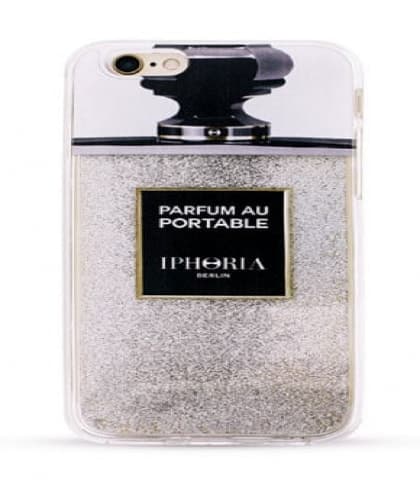 IPHORIA Liquid Case Parfum au Portable Silver Glitter for iPhone 6 6s