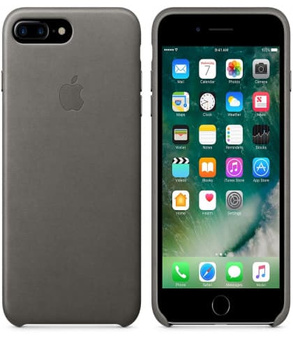 Leather Case for Apple iPhone 7 Plus Storm Gray