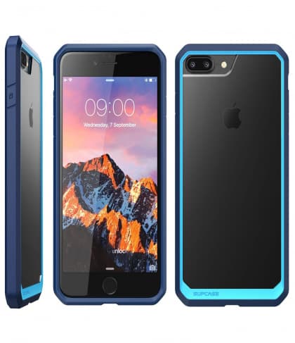 SUPCASE Unicorn Beetle Series Hybrid Clear Case for iPhone 7 Plus - Blue Navy
