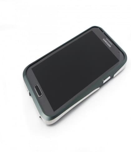 Samsung Galaxy Note 2 Draco Thunder Gray Aluminum Bumper Case