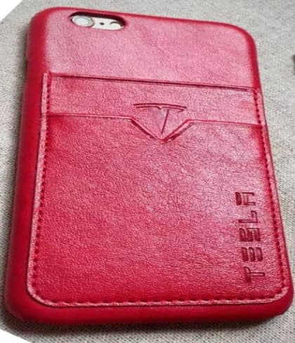 Tesla Leather iPhone 6 6s Card Holder Case