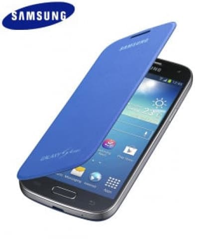 Samsung Galaxy S4 Mini Flip Cyan Case Cover