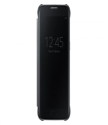 Official Samsung Galaxy S7 Edge Clear View Cover Case - Black