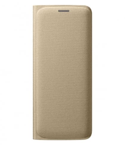 Official Samsung Galaxy S7 Edge Flip Wallet Cover - Gold
