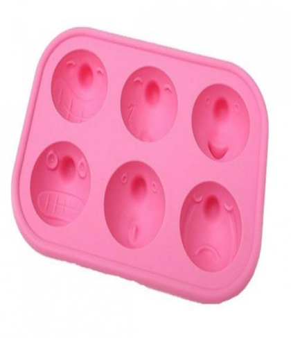 Emoticon Funny Faces Expression Ice Cube Cake Mold