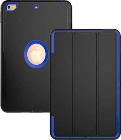 iPad 9.7 Defender Case With Stand and Cover Blue