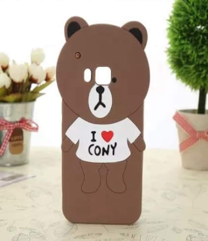 HTC One M9 Character Case Line Bear White Shirt