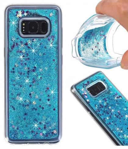Moving Glitter Stars Case for Galaxy S8