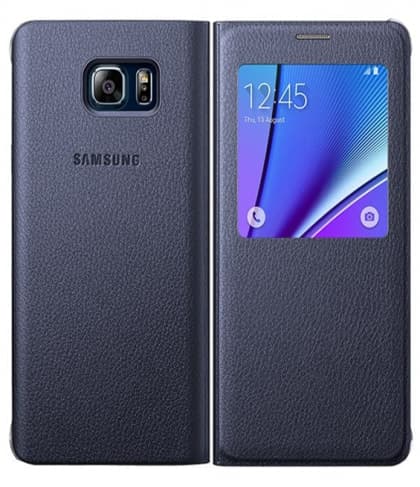 Galaxy Note 5 S-View Official Samsung Flip Cover Black