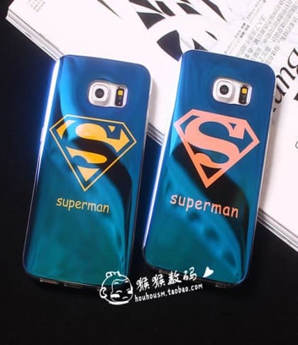 Chrome Mirror Superman Case for Galaxy S6 Edge