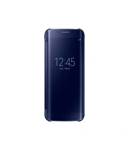 Official Samsung Galaxy S6 Edge Clear View Cover Case Blue
