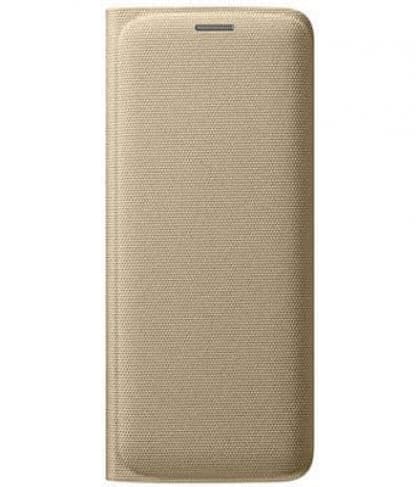 Official Samsung Galaxy S6 edge Flip Wallet Cover Gold