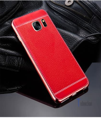 Metal Leather Case for Galaxy S8