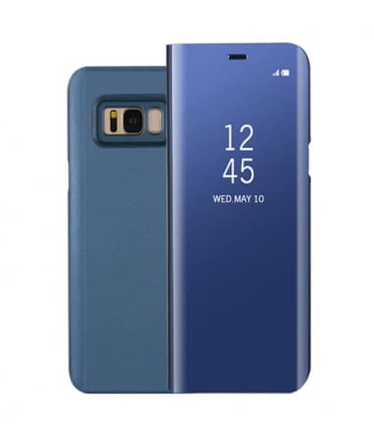 Galaxy S8 S-View Clear View Flip Standing Cover Blue