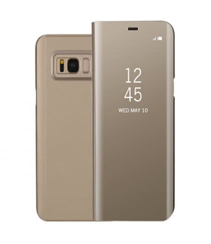Galaxy S8 S-View Clear View Flip Standing Cover Gold
