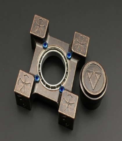 Bronze Block Card Game Fidget Spinner