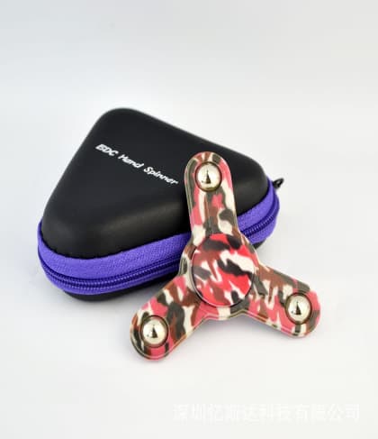 Y Shaped Ball Bearing Metal Fidget Spinner Red Camo